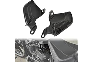 VEISUTOR Saddle Heat Shield Deflector for Harley Softail Breakout, Black Mid Frame Air Deflector Leg Heat Shield for Harley Softail Street Bob Breakout Low Rider Fatboy 2018-2020 Accessories