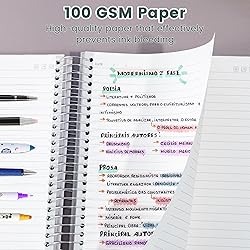 Yoment 5 Subject Notebook College Ruled with 5