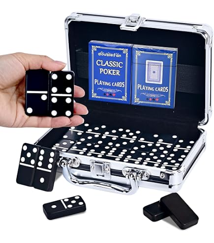 Amazon.com: Pressman PRE-1621-12B Toys Double Nine Dominoes (Set