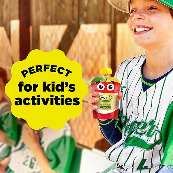 MOTT’S ORIGINAL APPLESAUCE, 3.2 OZ CLEAR POUCHES, 12 COUNT