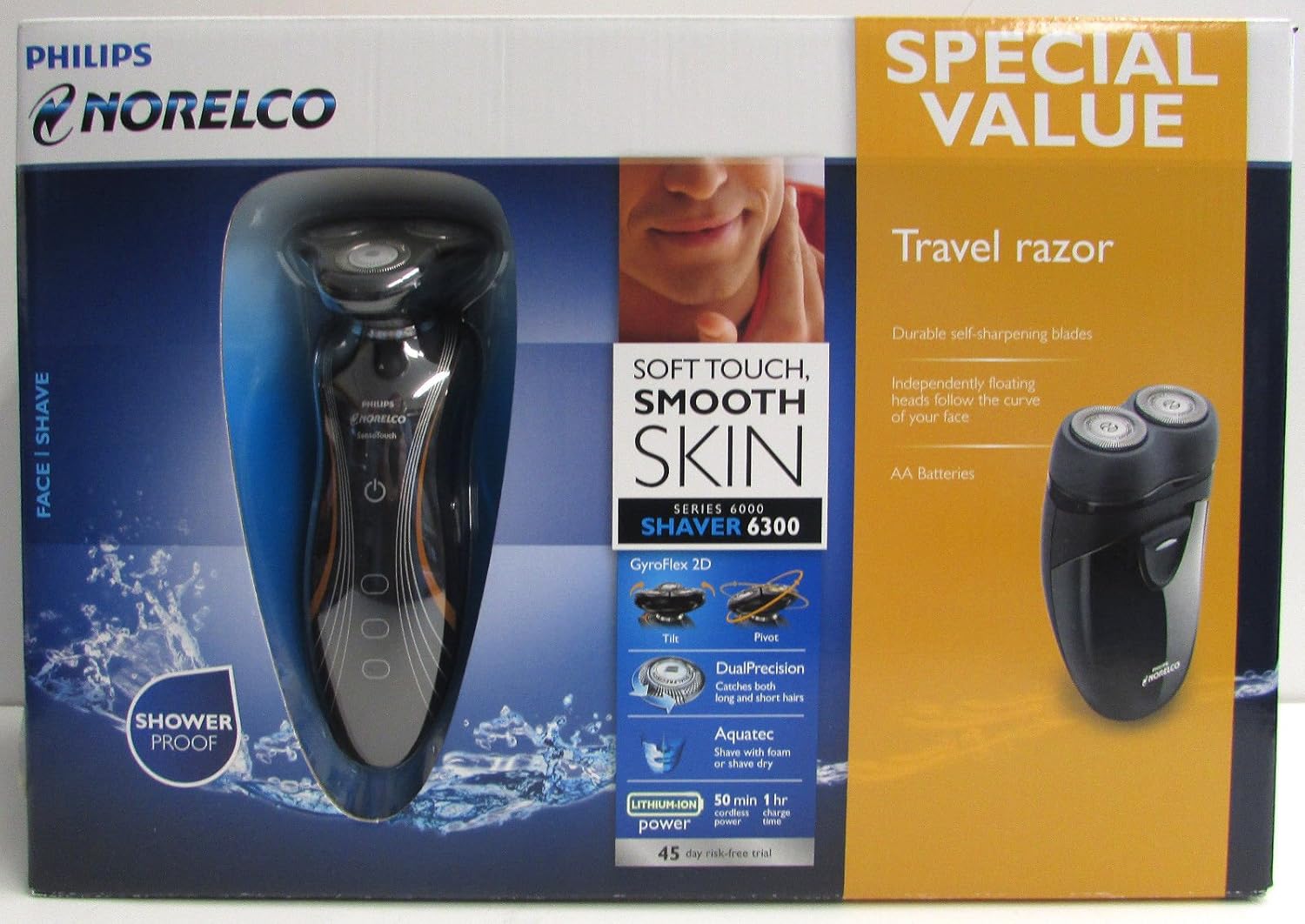 Philips Norelco Shaver 6500 Wet & dry electric shaver 1160X/40KH Series