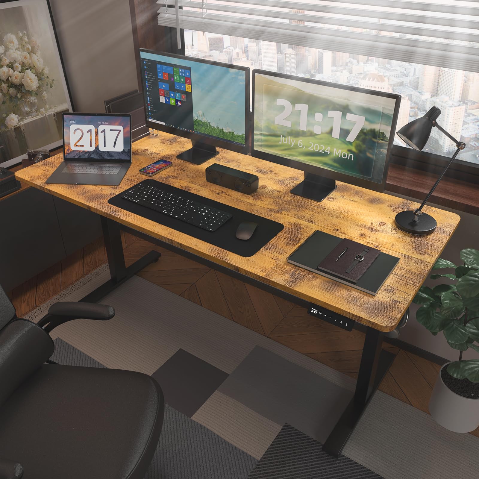 Mua Kingant Electric Standing Desk Height Adjustable - 48 x 24 Inches ...