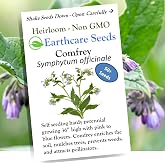 Earthcare Seeds True Comfrey 50 Seeds (Symphytum officinale) Non GMO, Heirloom