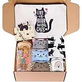linsuiyyds Cat Lovers Gifts For Women, Cats Mom Gift Box For Christmas, Mother's Day, Birthday,Cute Cat Themed Gifts For Crazy Cats Lady, Girlfriend, Daughters