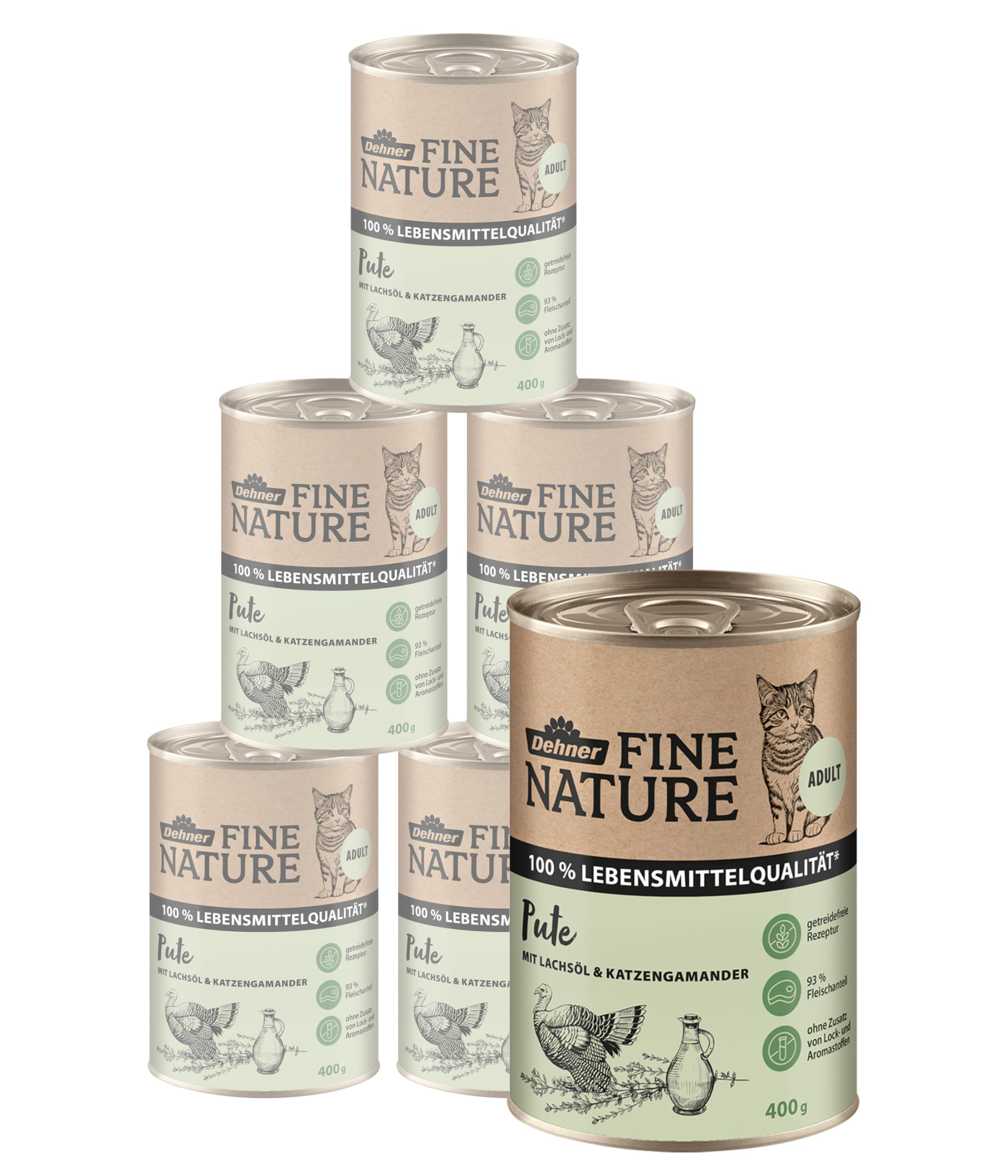 Dehner fine nature Quality of Life, Turkey Cat Food Adult