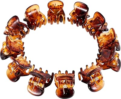 IRYNA Hair Claw Clip 12 Piece Mini Plastic Claw Clips Small Hair Accessories