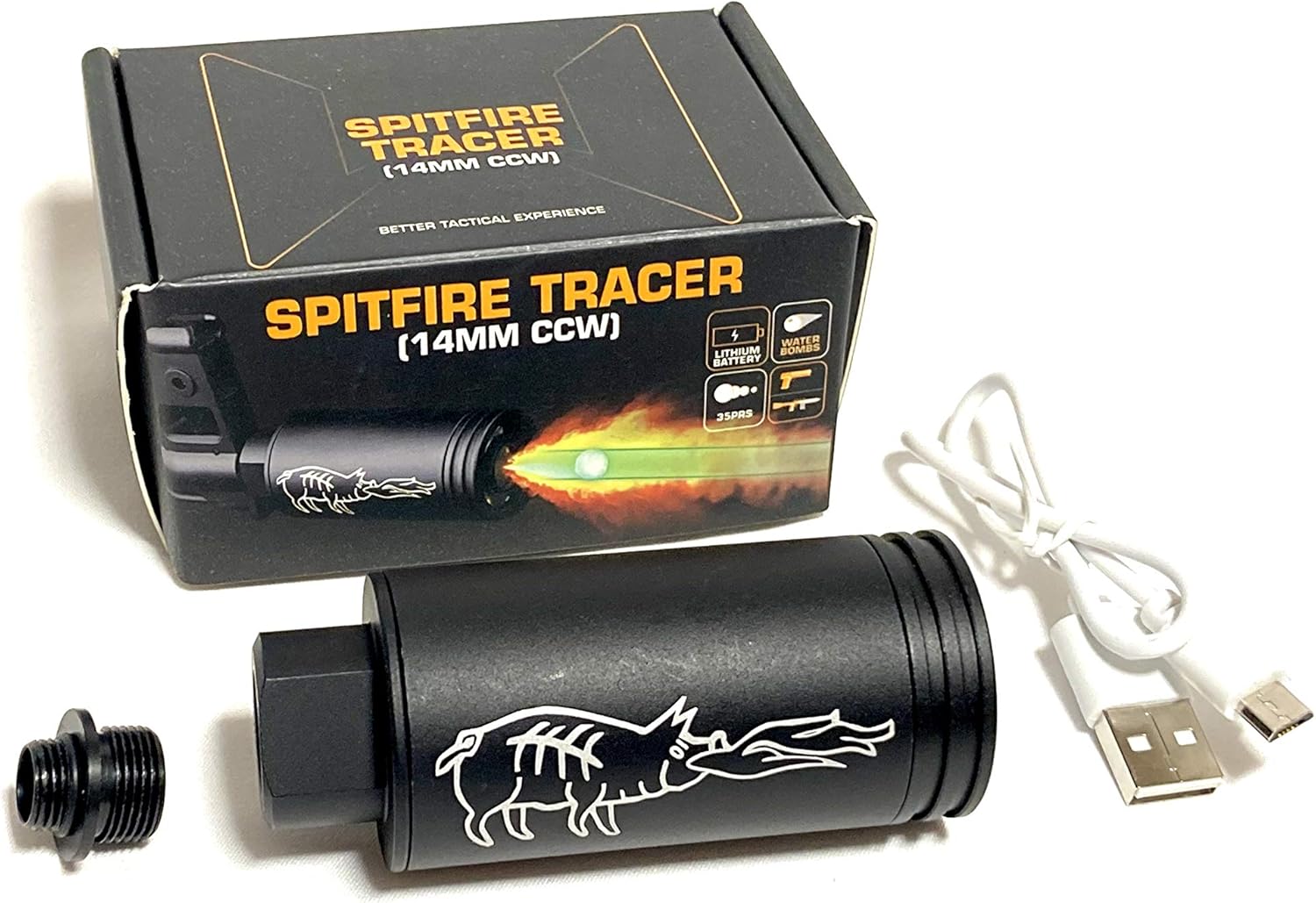 Amazon Chaosairsoft Spitfire Tracer マズルフラッシュ機能付きbb弾トレーサー パーツ 通販