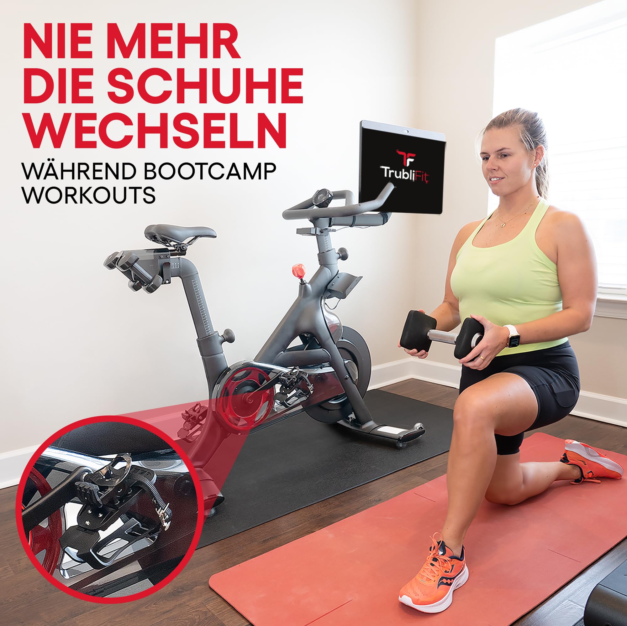 Doppelfunktions-Zehenkäfige – Konvertieren Sie Peloton-Pedale in Zweiseitige Zehenkäfige oder Delta-Stollen – Pedalkonverter – Kompatibel Mit Peloton Bike & Bike+ 6