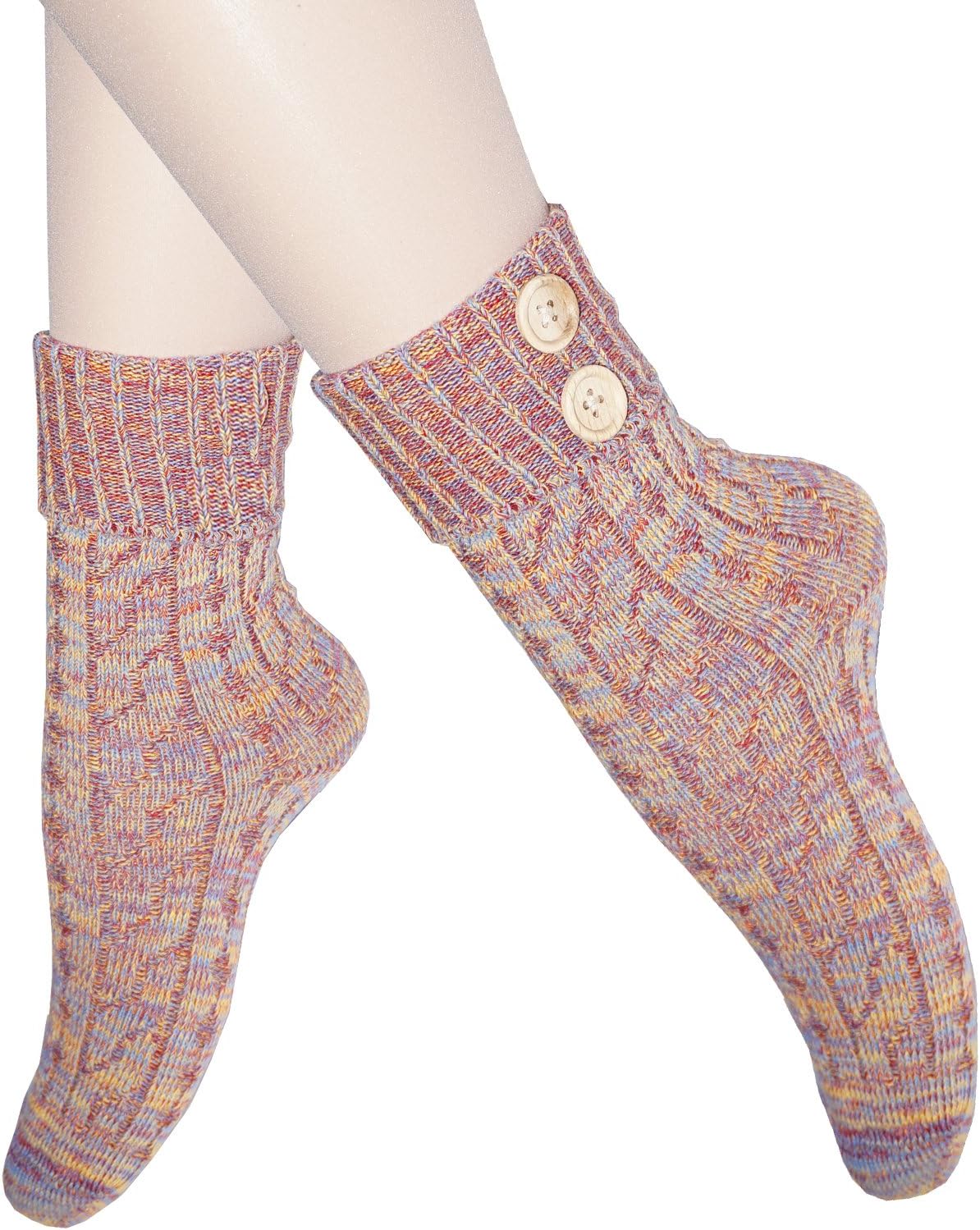 Ladies cotton ankle boot socks