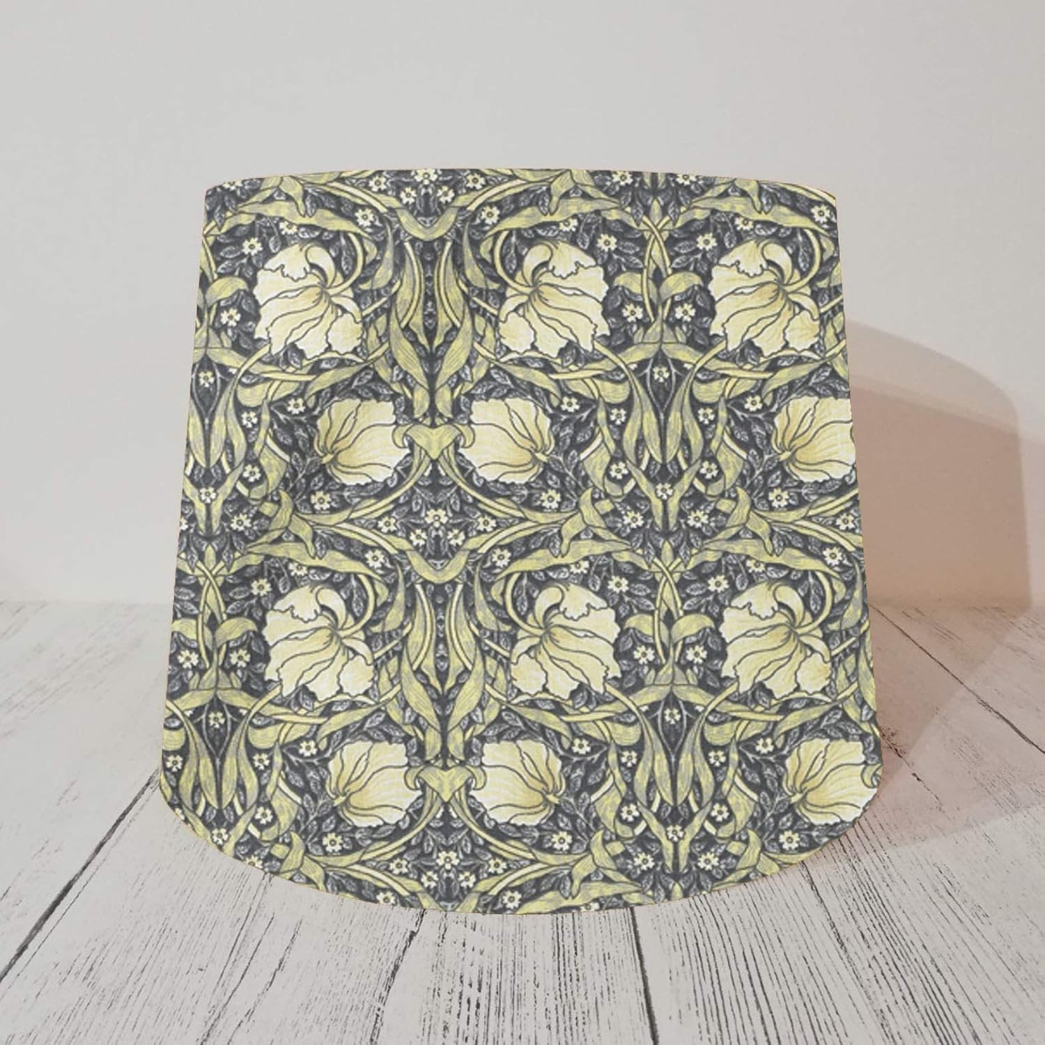 Empire Lampshade made with William Morris Fabric Cream Pimpernel