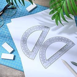 EBOOT Plastic Protractor Math Protractors 180