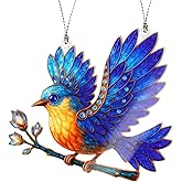 Hummingbird Gifts for Women, Gifts for Girls, Friends - Humming Bird Gifts Ideas - Valentines Tree Ornaments, Unique Birds Gifts for Women, Elegant Blue Bird Decor, Hanging Ornament for Holiday Tree