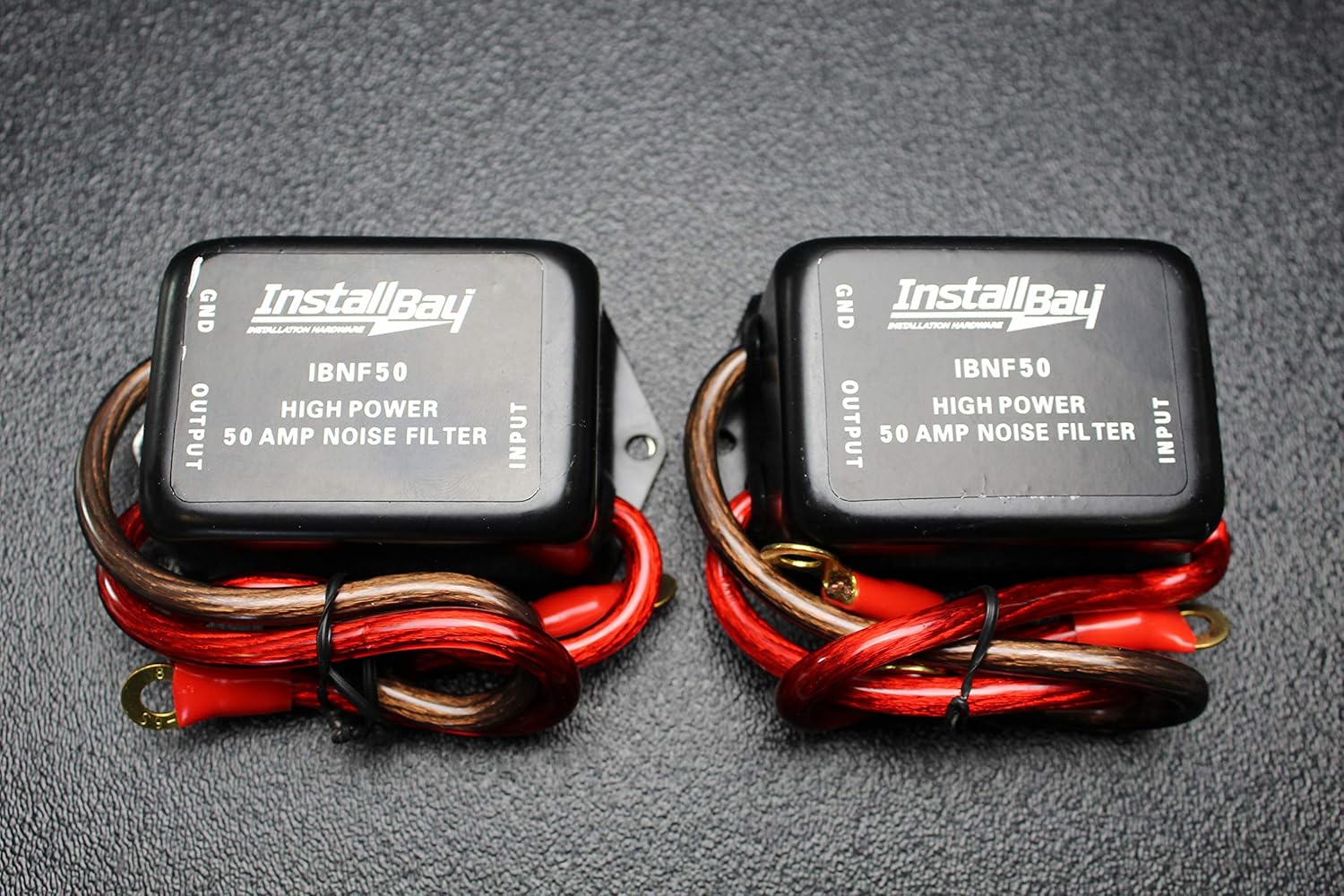 (2) Noise Filter 50 AMPS 12V HUM Filter Noise Engine