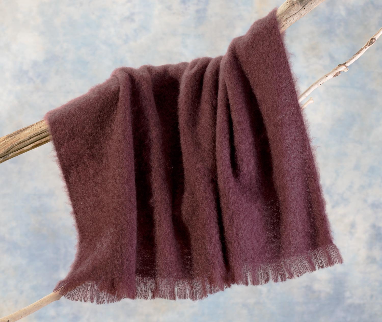 Luxus Mohair Wolldecke, Kuscheldecke aus 100 feinem Mohair aus