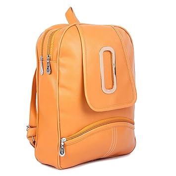 Minkrit Regalia Womens Casual PU Leather Backpack (Brown)