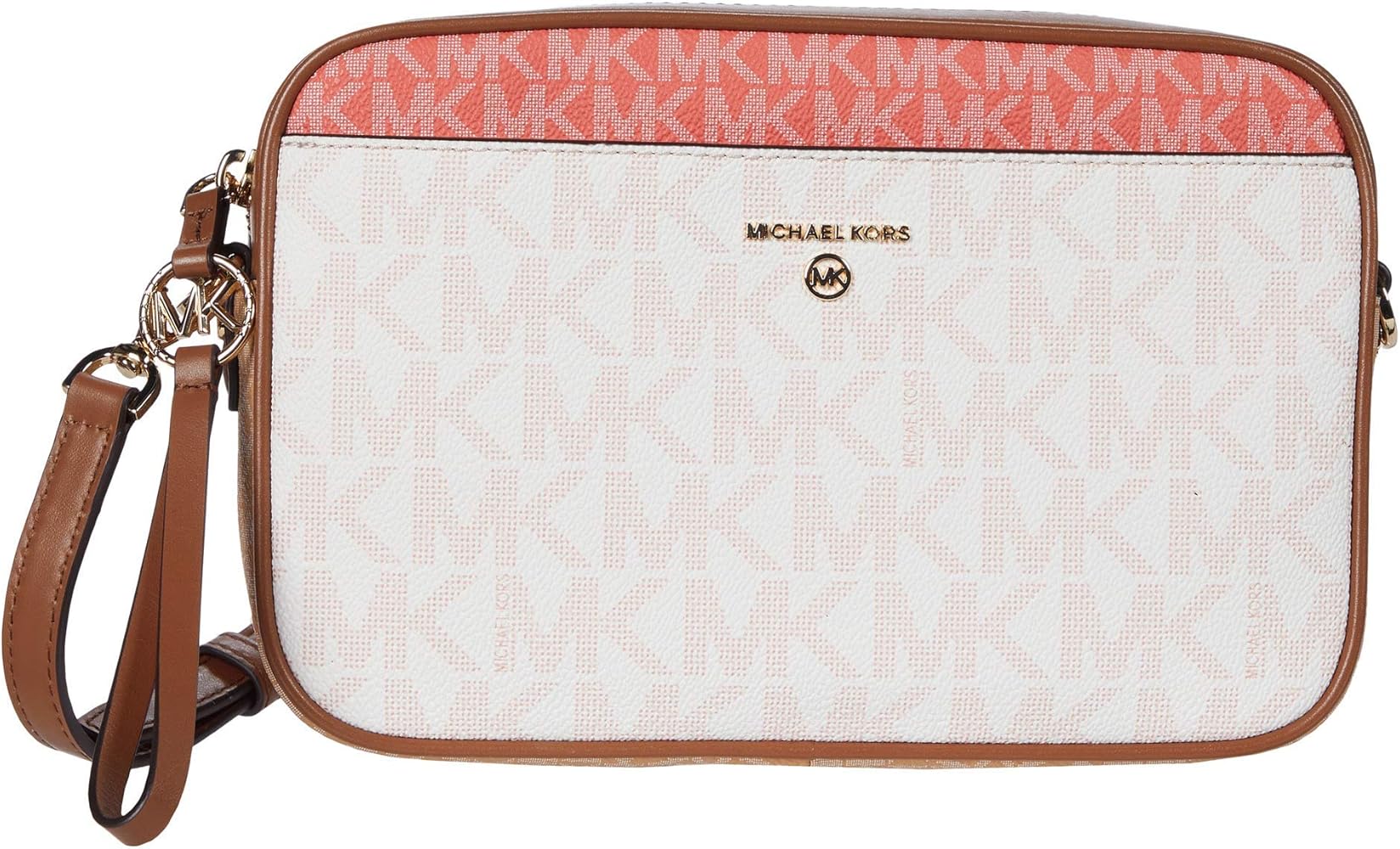 michael kors jet set signature large east west crossbody