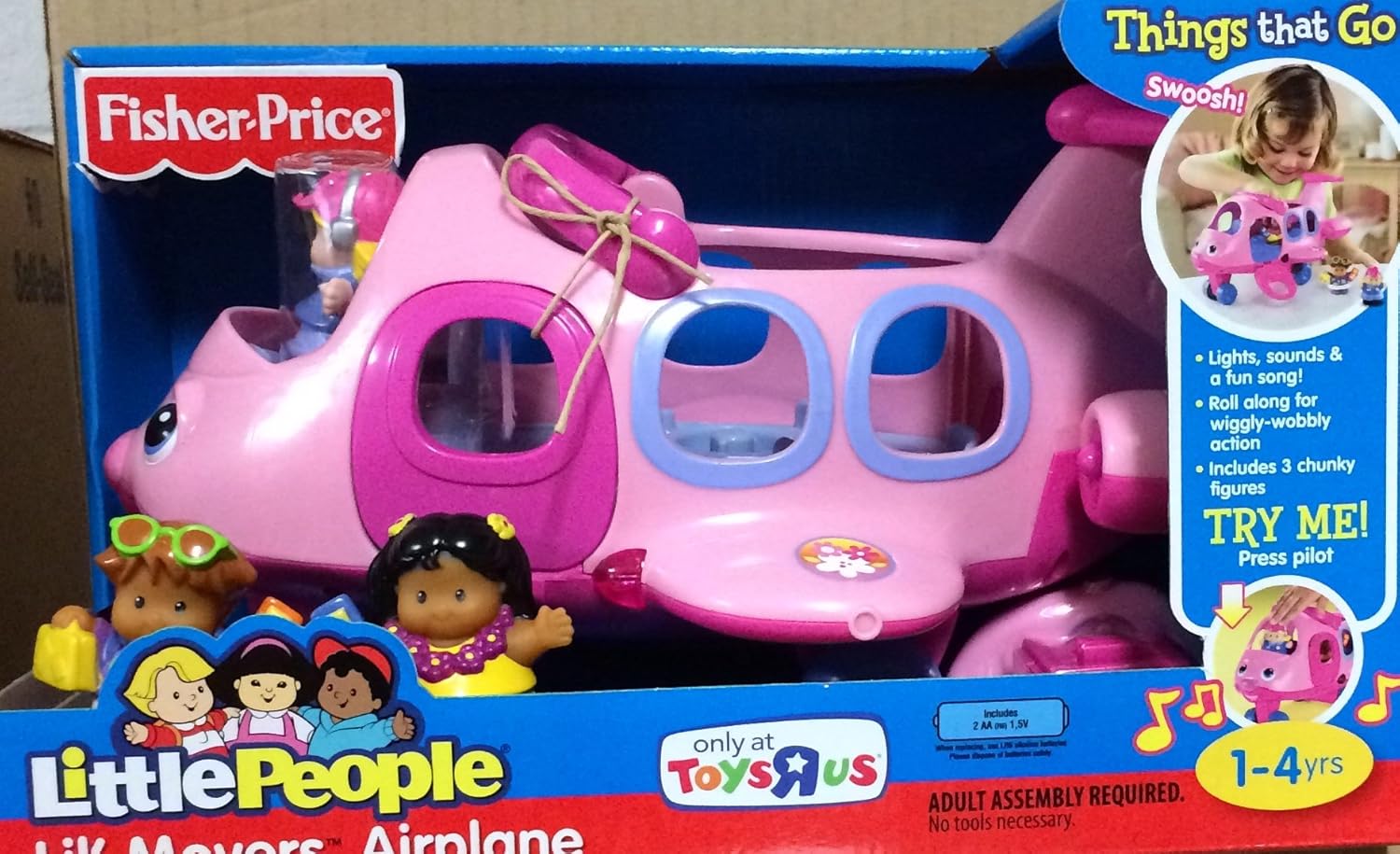 Fisher-price Little People Lil' Movers Airplane Pink