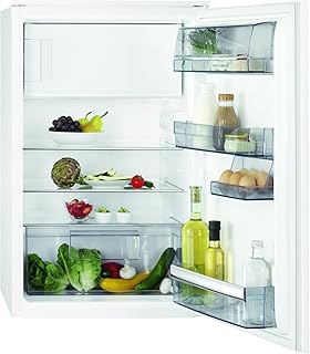 AEG SFB58821AS Kühlschrank / 109 Liter Kühlraum / 14 Liter 4-Sterne Gefrierfach / Einbaukühlschrank mit LED-Beleuchtungund Glasablagen / Kühlschrank mit Gefrierfach / Klasse A+ / H: 88 cm