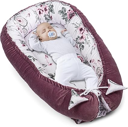 Reducteur De Lit Bebe 90x50 Cale Bebe Pour Lit Cocon Bebe Matelas Cocoon Rose Fonce Velours Amazon Fr Bebes Puericulture