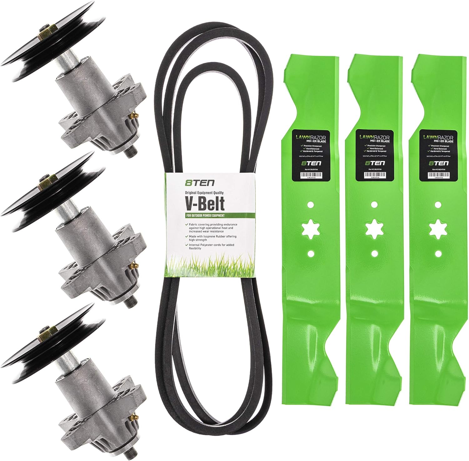 Deck Spindle & Blades Kit Combo Set MTD Columbia Craftsman ZT54 ZTL8000