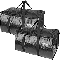 BALEINE 2-Pack Oversized Moving Bags with Reinforced Handles, Heavy-Duty Storage Tote for Clothes, Moving Supplies…