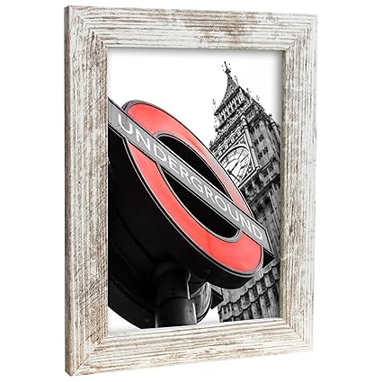 Bilderrahmen Fotorahmen 60x90 cm Vintage bilderrahmen zum aufhängen MDF Picture Frames Farbe und 40 Verschiedene Größen wählb