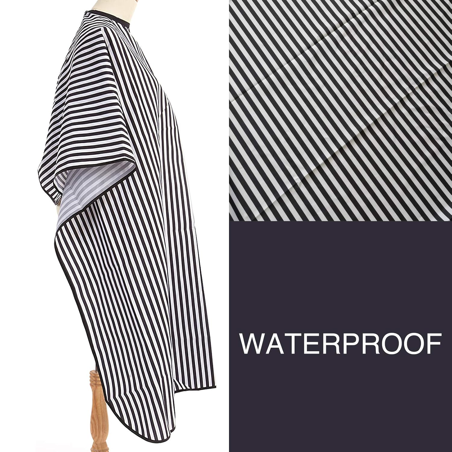 GreenLife 63" x 55" Waterproof Hairdressing Gown Salon Cape Haircutting Apron Hair Cutting Dyeing Styling Cloth for Barber Use (1 Pcs, Pattern) : Beauty