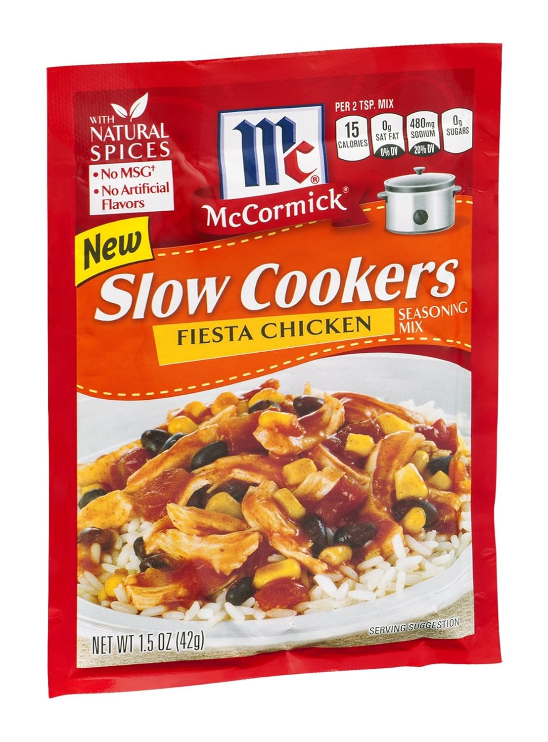 McCormick Slow Cookers Fiesta Chicken Seasoning Mix 1.5 ounce