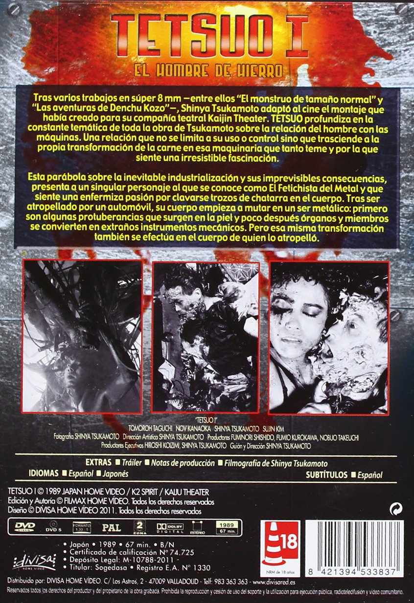 Amazon Com Tetsuo I El Hombre De Hierro Movies Tv