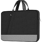 Laptop Case Sleeve, 15.6 Inch Laptop travel Bag Computer Cover for Men Women, Water Resistant Carrying Slim Laptop Sleeve Compatible for HP, Dell, Asus, Acer, Lenovo, Apple Notebook, Black