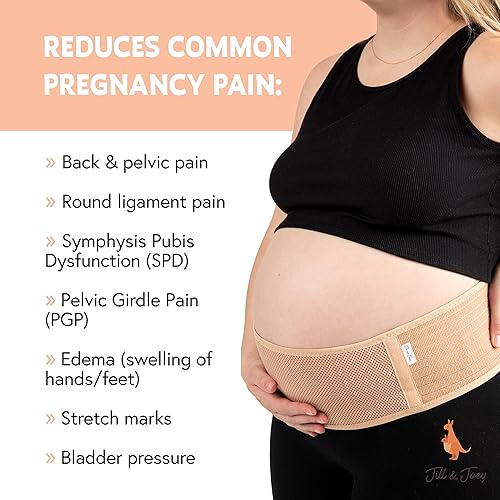 Jill Joey Maternity Belt Belly Band for Pregnant Women Back Brace  Belly Support Pregnancy Must-Have