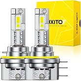 AUXITO H15 Fog Light Bulbs 50000LM Ultra-Bright DRL Daytime Running Light | Direct Insert 5 Mins Installation, 60000Hrs Long Lifespan, No Flicker, 99% Compatibility, Pack of 2