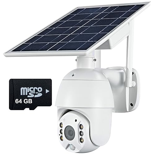 Wireless WiFi Outdoor Security Camera Solar Battery Power