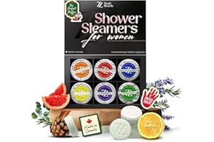 Zen & Hearth Shower Steamers for Women – Handmade Aromatherapy Spa Gift Set (6 Pack) | Christmas Stocking Stuffers, Gifts for