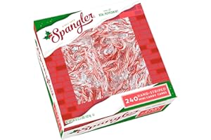 Spangler Red and White Mini Candy Canes - Individually Wrapped Peppermint Sticks, Small Traditional Christmas Treats, Classic Christmas Candy Bulk Pack - 240 Count Box