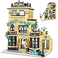 City Coffee Shop Building Blocks Set- Compatible with Lego City House, Architecture Modular Building Three-Story House Building Blocks for Adults (1443pcs)