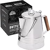 COLETTI Butte Coffee Percolator Camping &mdash; Percolator Coffee Pot, NO Aluminum or Plastic [14 Cup]