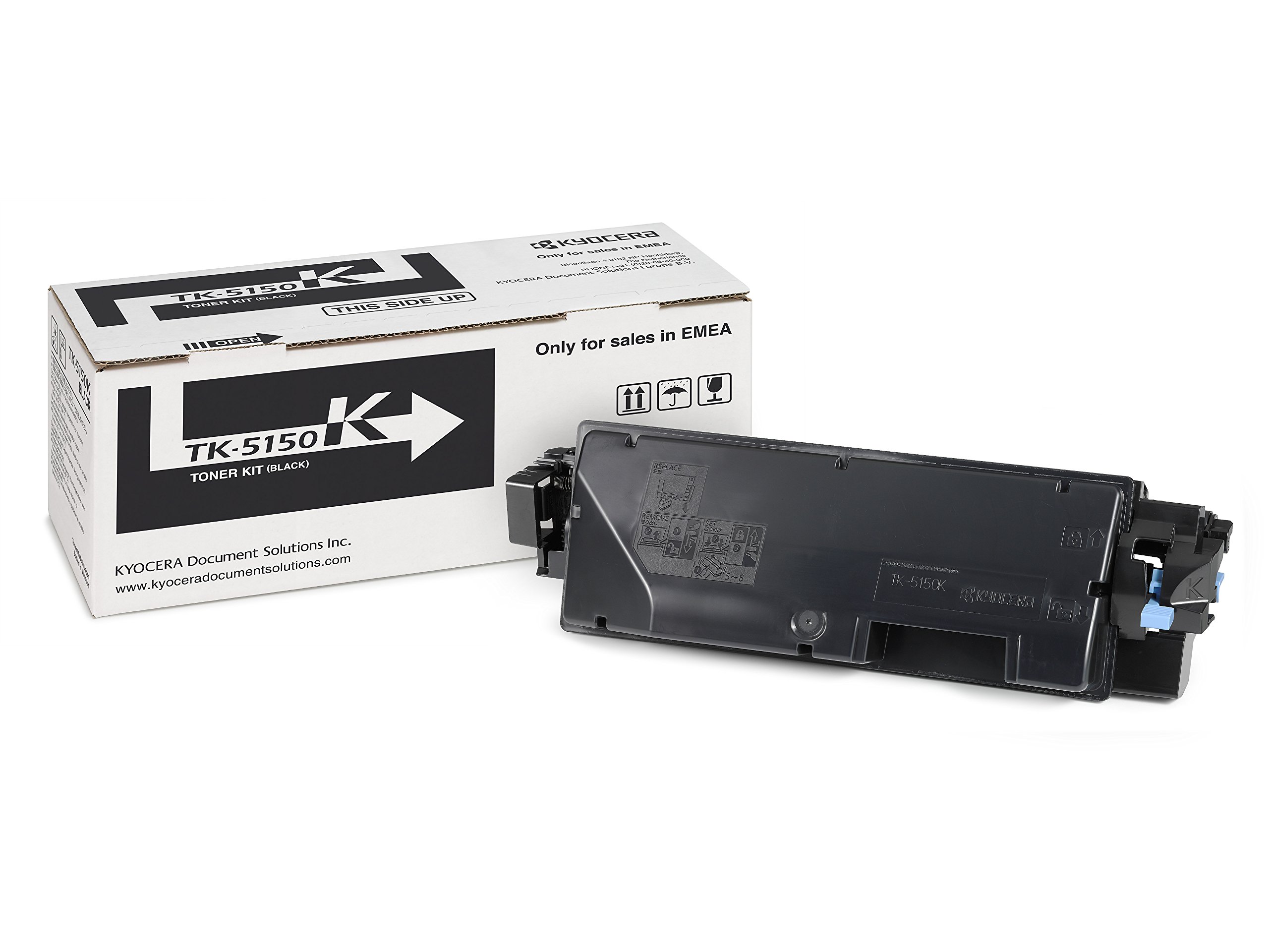 Kyocera TK-5150K Toner Black, 10.000 Pages, Original Premium Printer Cartridge 1T02NS0NL0 for ECOSYS M6035cidn, M6535cidn, P6035cdn