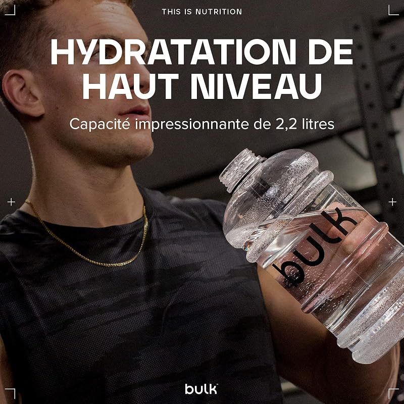 Gourde D'eau, Gourde de Sport, Clair, 2,2 Litres