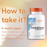 Doctor's Best Nattokinase 2000 FU 270 Vegan Capsules Lab Tested Gluten Free view 8