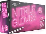 JFA Medical Disposable Pink Nitrile Gloves Extra Small Box of 100 view 7