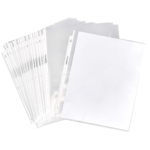 Amazon Basics Sheet Protector, 2000 Count (Pack of 1) , Clear