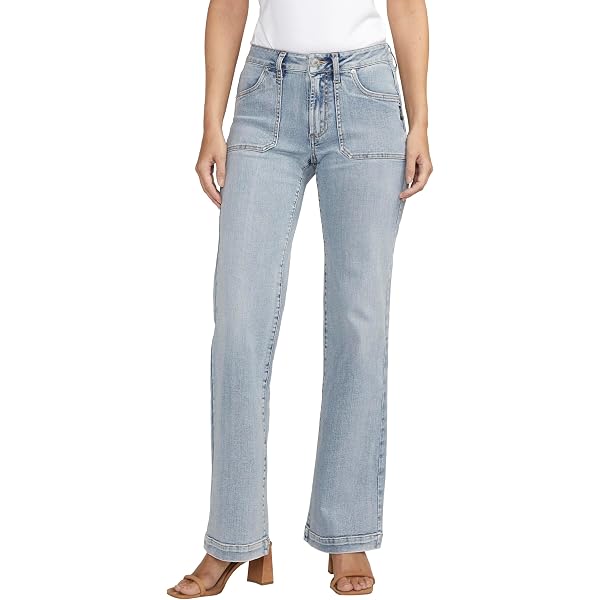 Jean Silver Suki Bleu - Taille 30/34 - Coupe évasée - 75% Coton 25% Polyester - Occasion Très Bon état