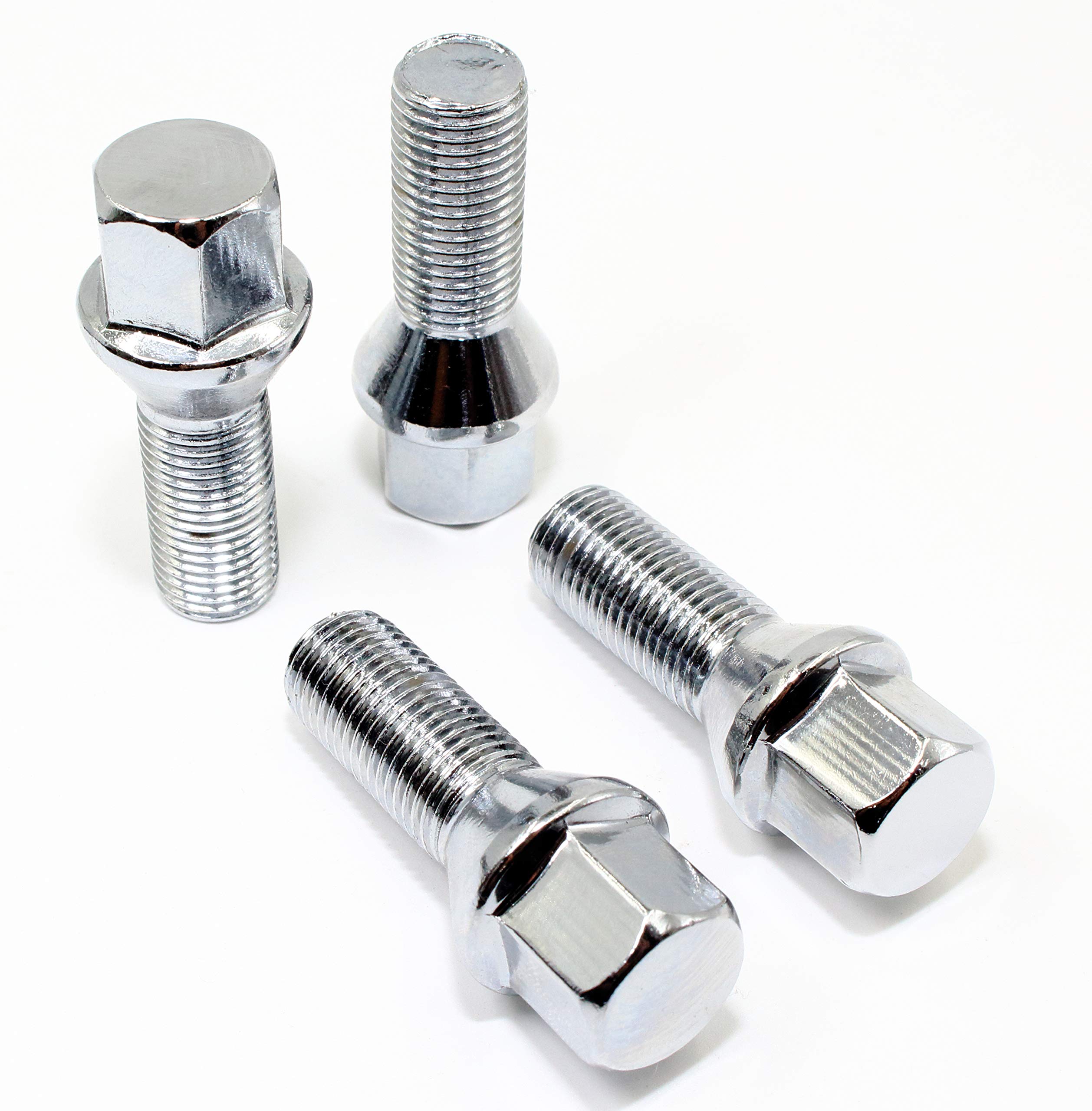 Photo 1 of Set of 20 Veritek 14x1.5mm Chrome Wheel Lug Bolts for Aftermarket Custom Wheels Only 2.16 Inch 28mm Shank 17mm Hex Conical Seat