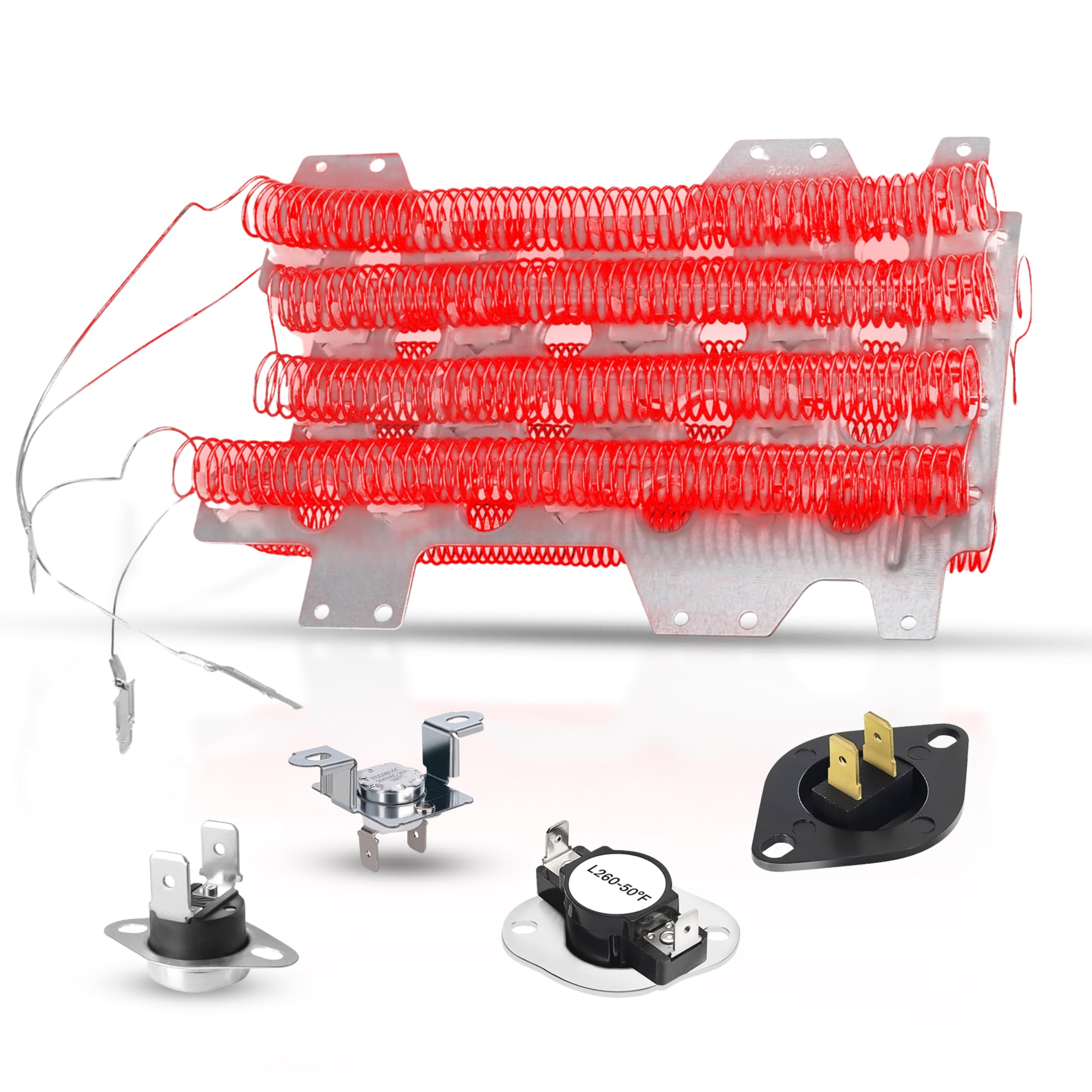 Photo 1 of DV50K7500EW A3, DVE60M9900V A3, DVE45M5500W A3, DVE45M5500P A3, DV45H6300EW A3, DV48J7700EW A2 Dryer Heating Element Replaces For Samsung DV52J8700EP A2, DV45K6200EZ A3, DV45K6500EW A3 DV45K6500EV A3