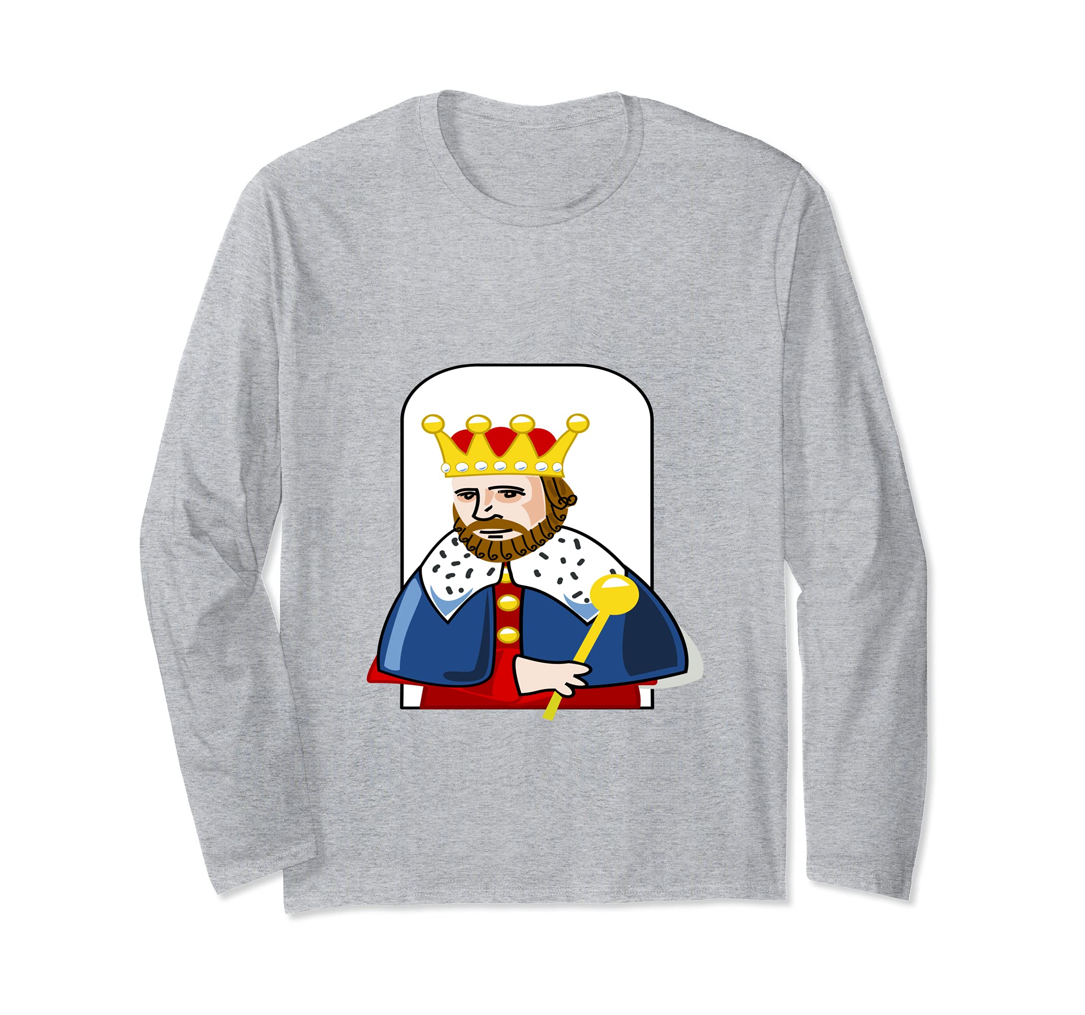 King Playing Cards Long Sleeve T-Shirt