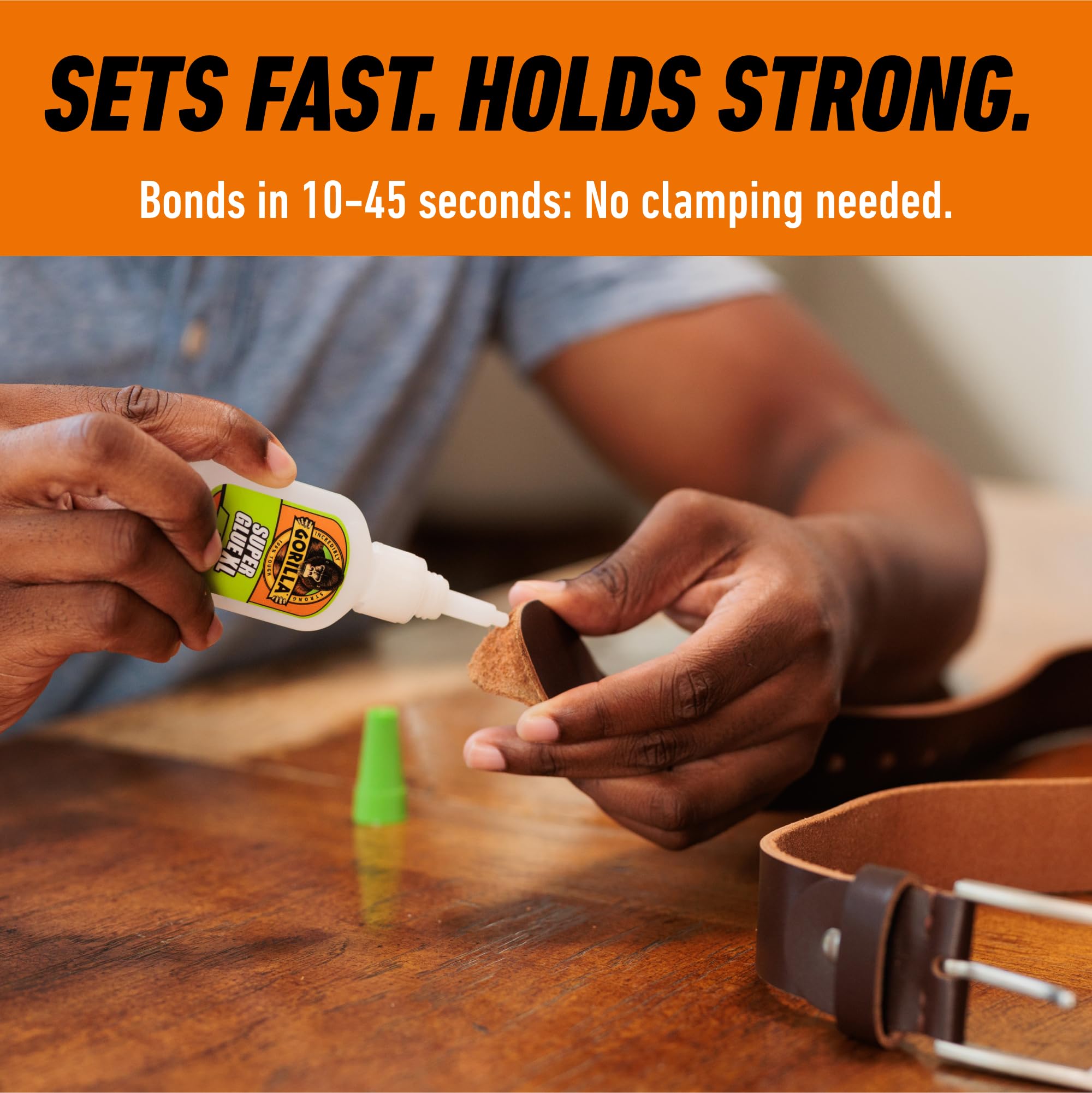 Gorilla Super Glue Gel XL, Clear Glue, 25 Gram (Pack of 1) - All Purpose and Fast Setting for Projects and Repairs