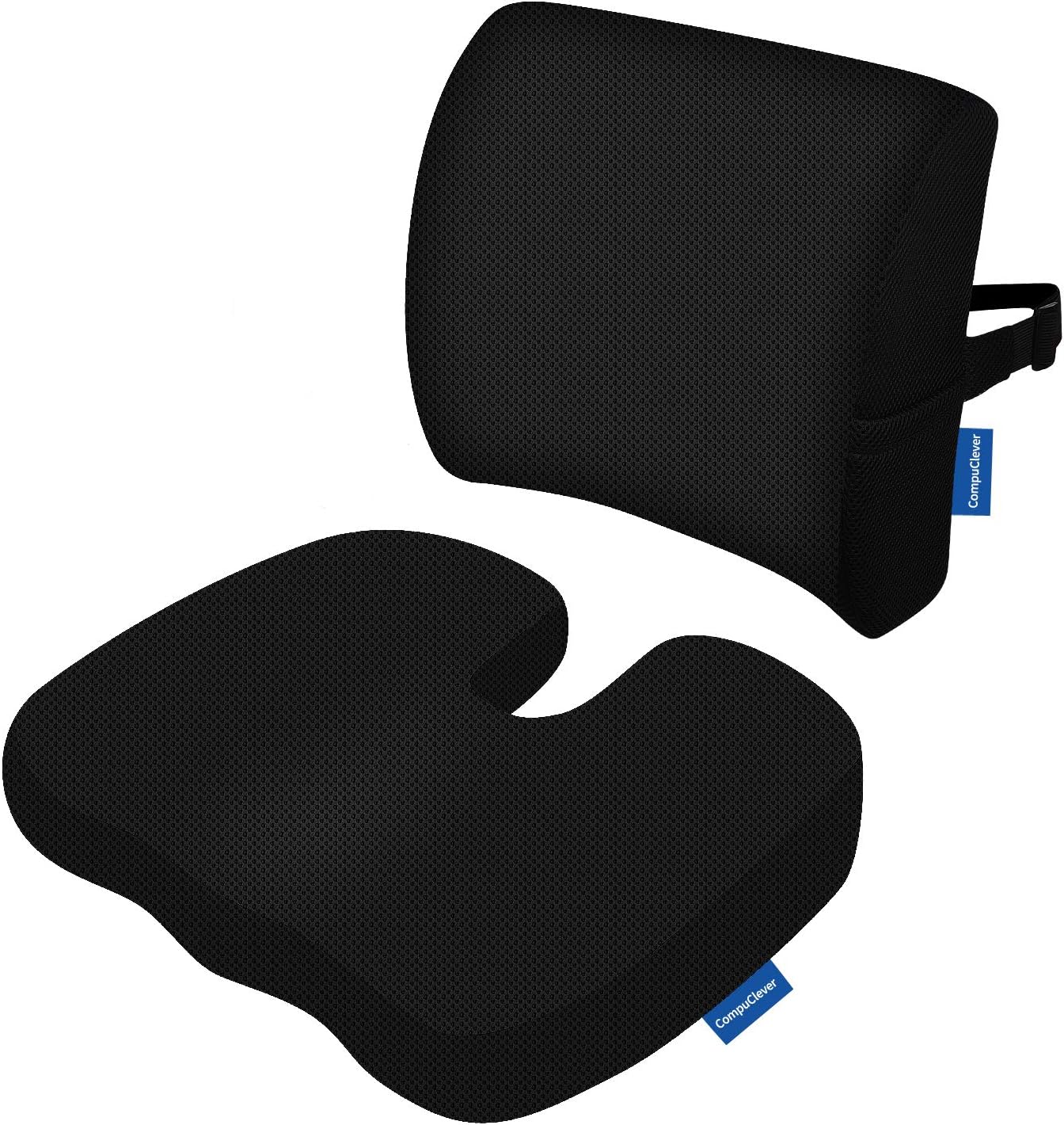 Memory Foam Seat Cushions and Lumbar Support Provides Relief for Lower
