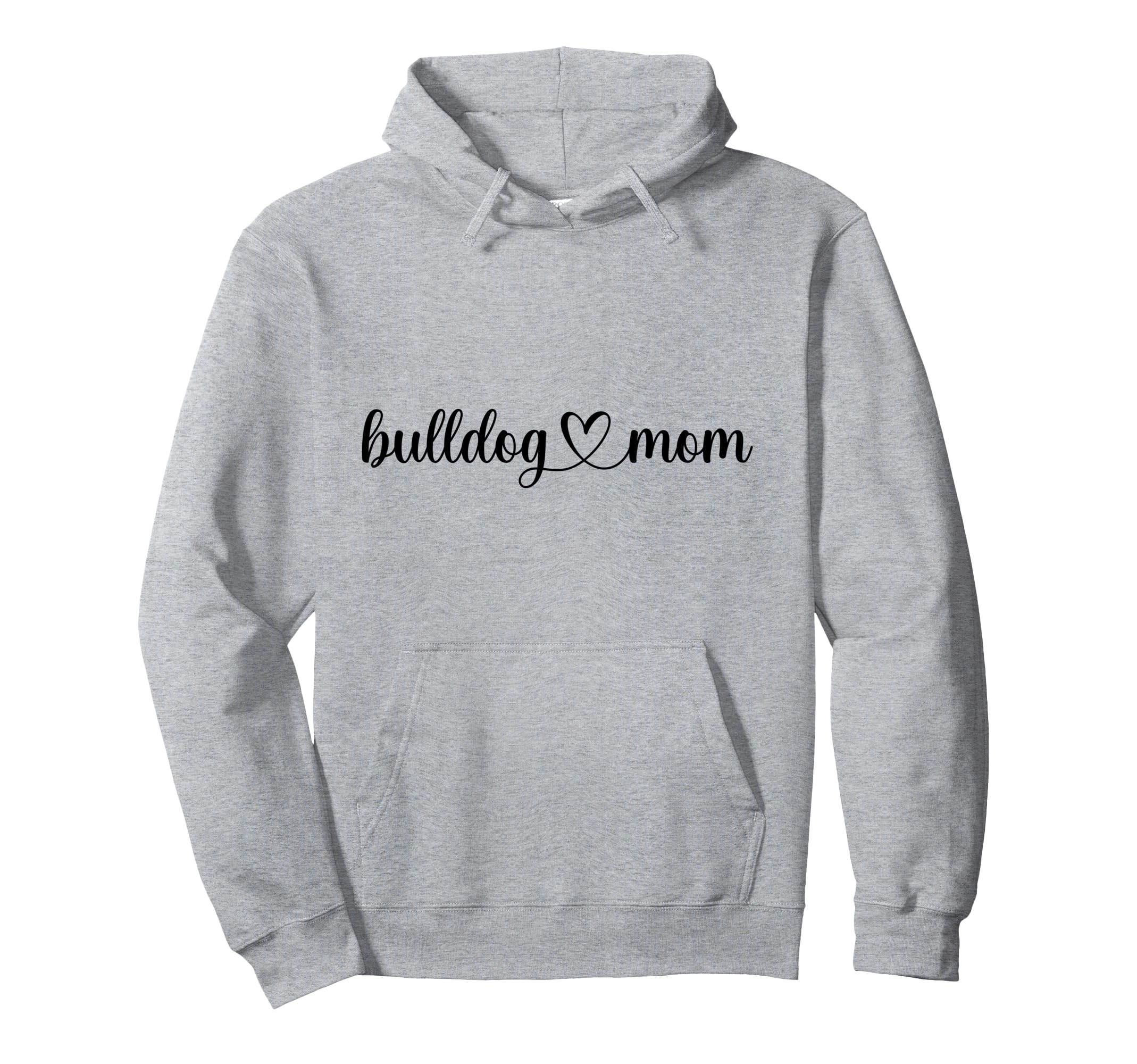 Dog Love Heart Bulldog Mom Pullover Hoodie