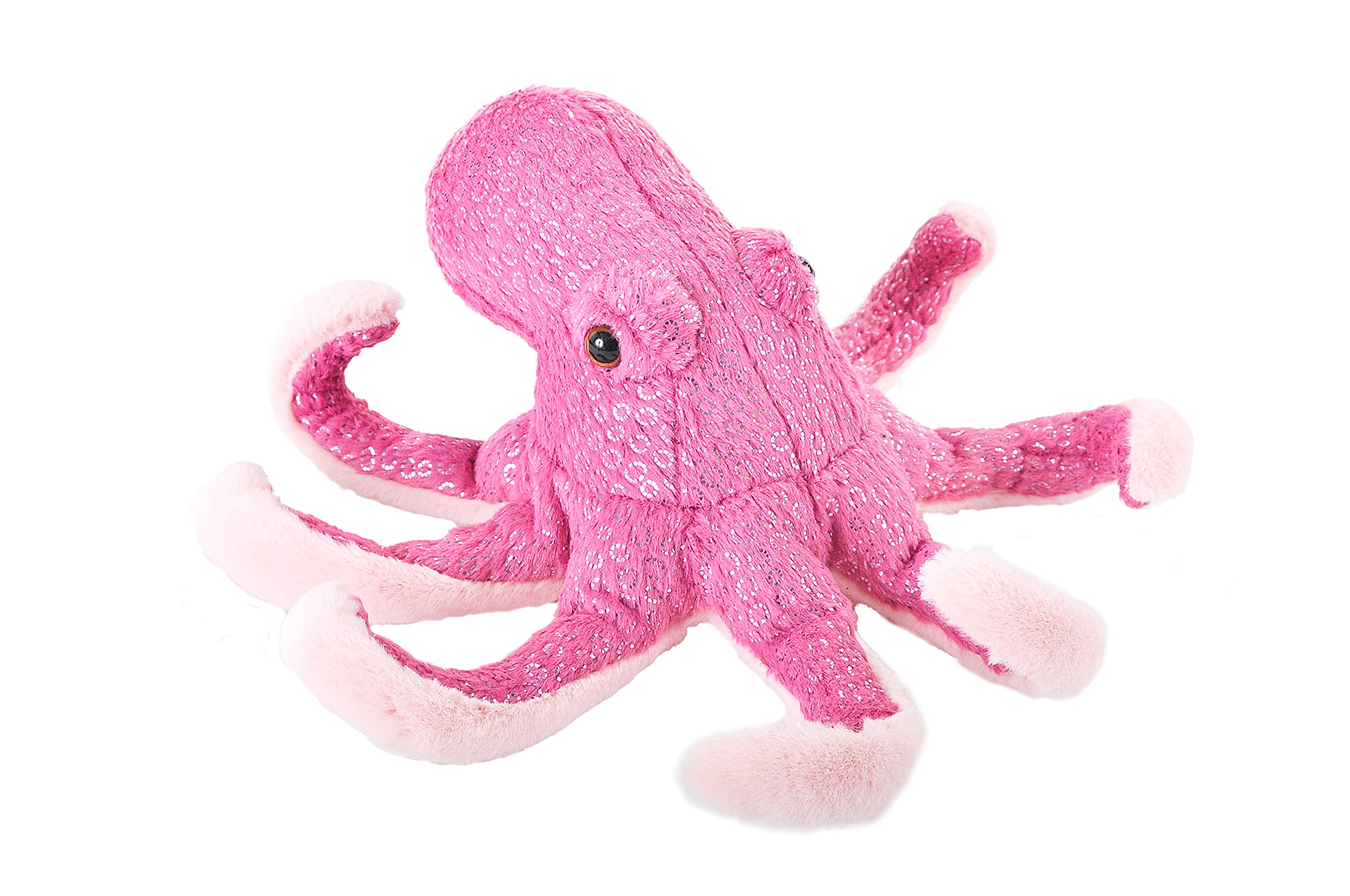 Wild Republic Octopus, Foilkins Junior, Stuffed Animal, 8 inches, Gift for Kids, Plush Toy, Fill is Spun Recycled Water Bottles